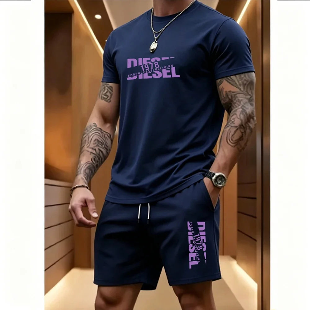 Ensemble homme imprimé, short taille élastique – CLEVI Paris
