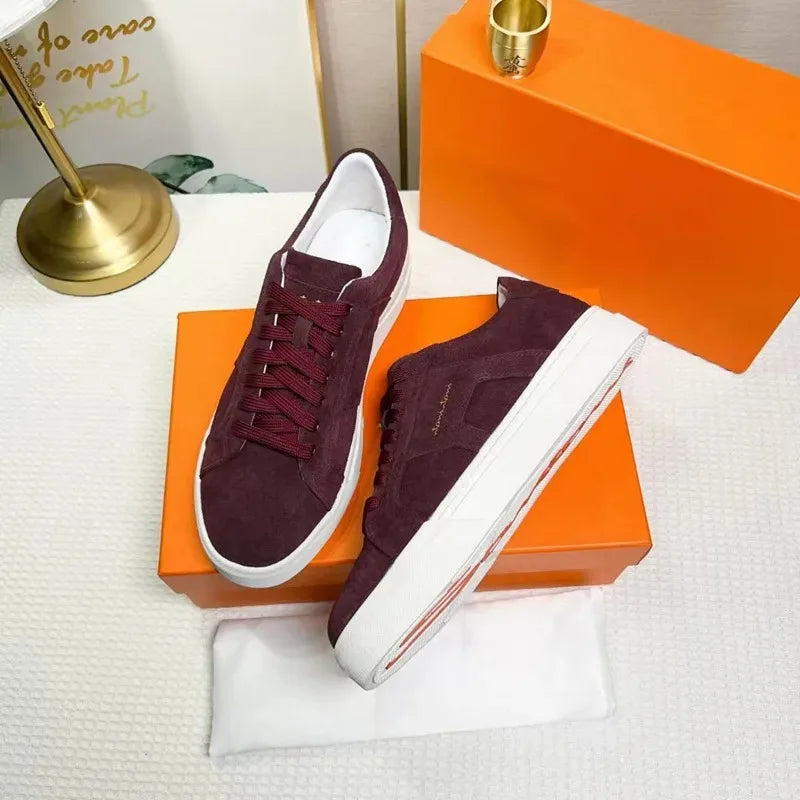 Sneakers Cuir Blanc Plateforme Unisexe – CLEVI Paris