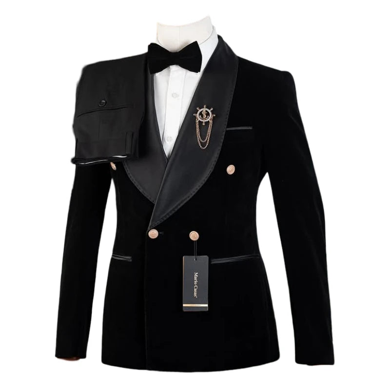Smoking Homme Velours 2 Pièces – CLEVI Paris