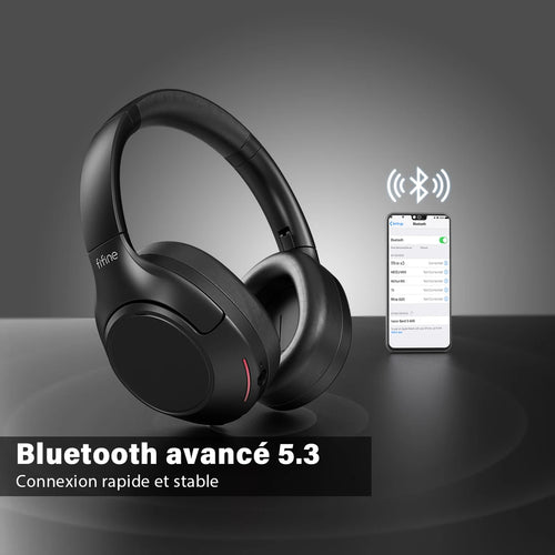 Casque Bluetooth FIFINE X3 ANC Mode Transparent 65h Bass – CLEVI Paris