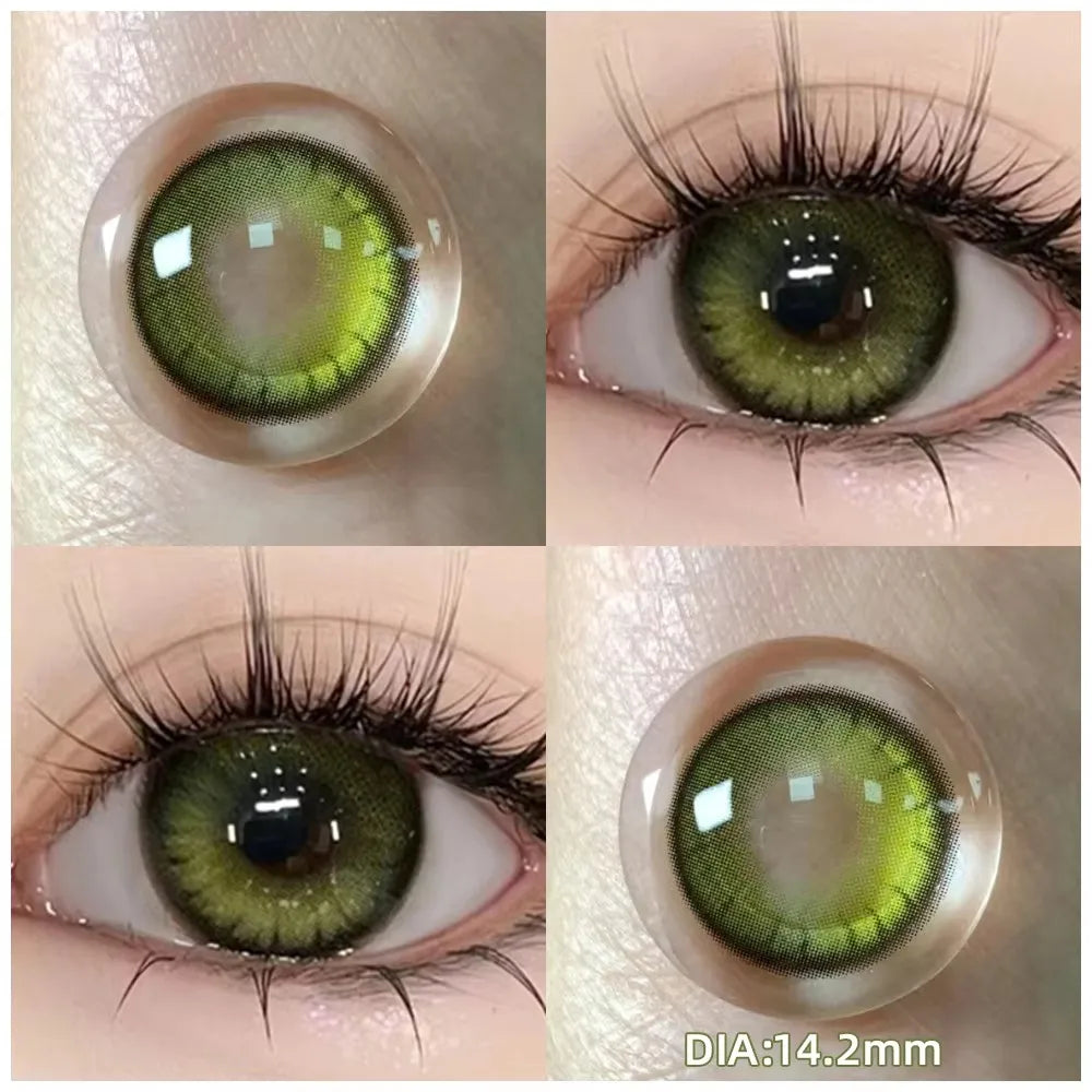 Lentilles de Contact Colorées OVOLOOK avec Correction – 9 Teintes, Myopie 0 à -8.00