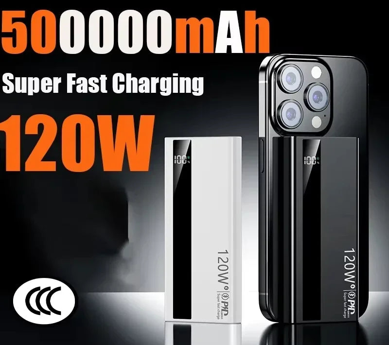 Batterie Externe Lenovo 120W Charge Rapide Bidirectionnelle USB-C Affichage LED – CLEVI Paris