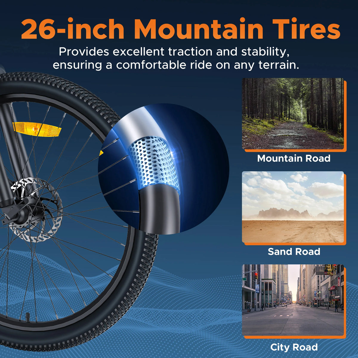 VTT électrique MileTrail 250 W 26 pouces – CLEVI Paris