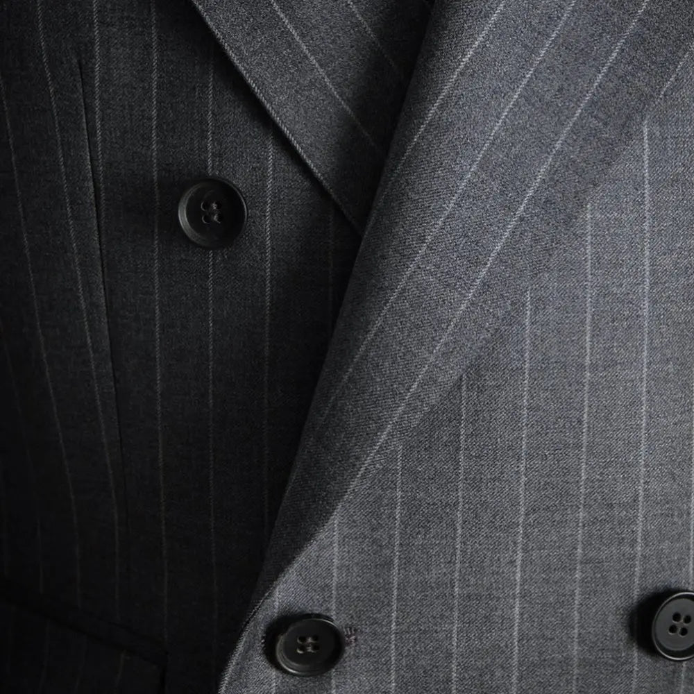 Costume homme croisé gris – CLEVI Paris