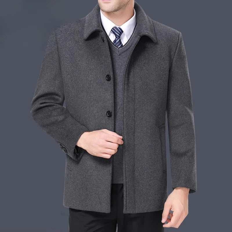 Manteau homme en cachemire et laine – CLEVI Paris