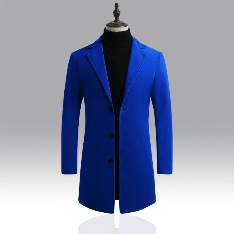 Manteau long boutonné homme – CLEVI Paris