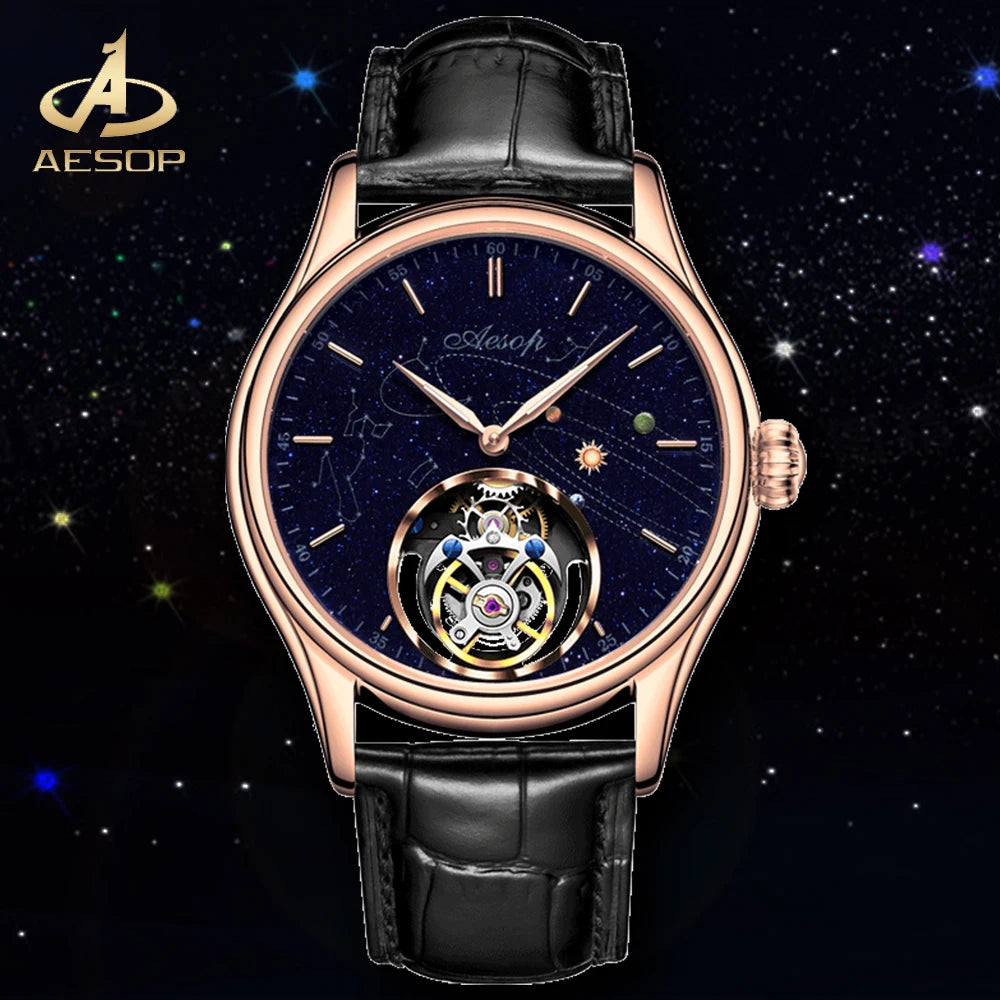 Montre AESOP 7049 mécanique squelette – CLEVI Paris
