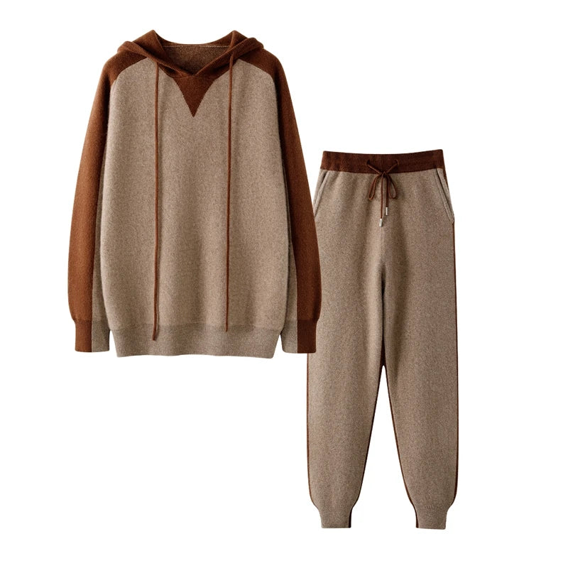 Ensemble homme cachemire bicolore – CLEVI Paris