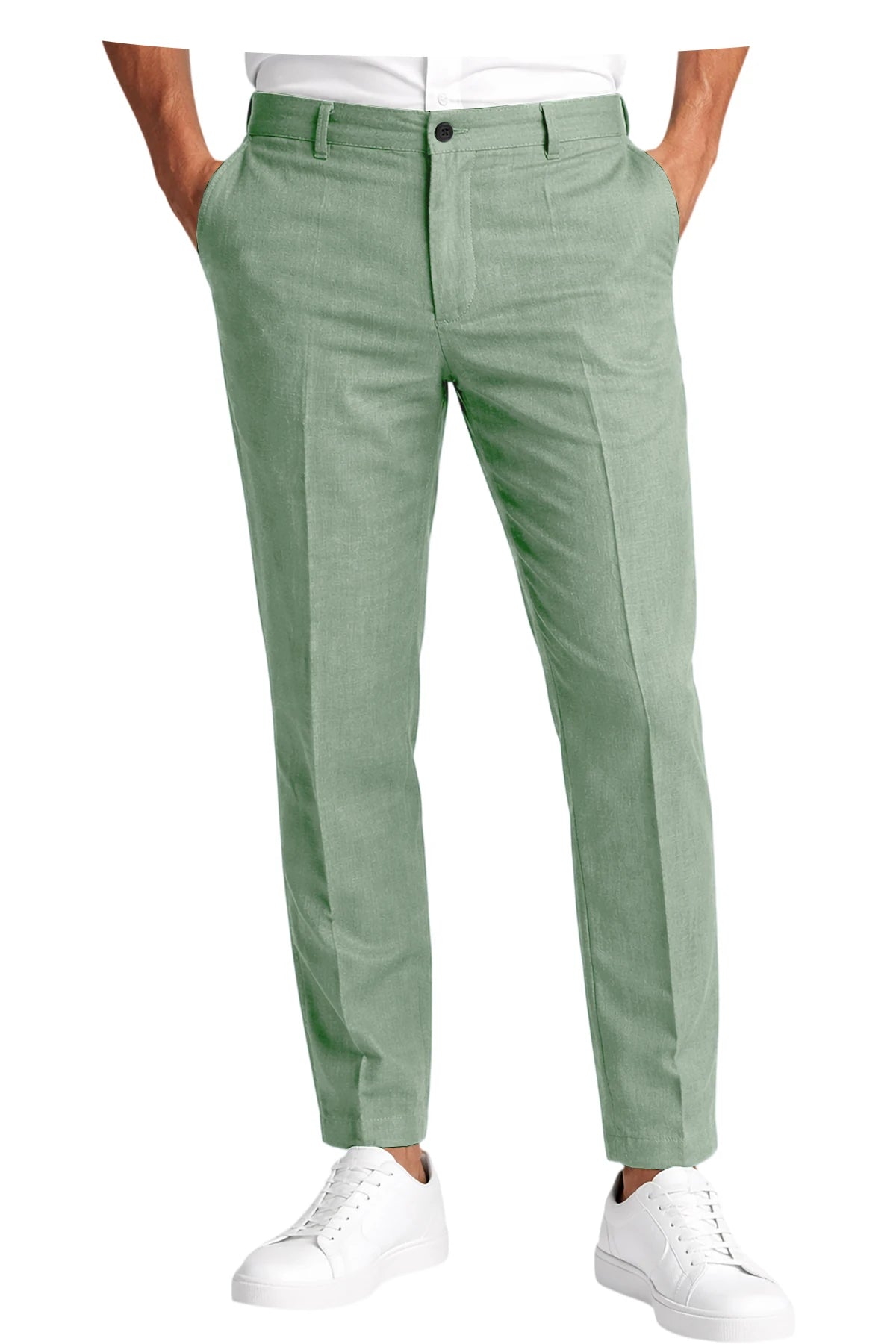 Pantalon homme en lin coupe slim – CLEVI Paris