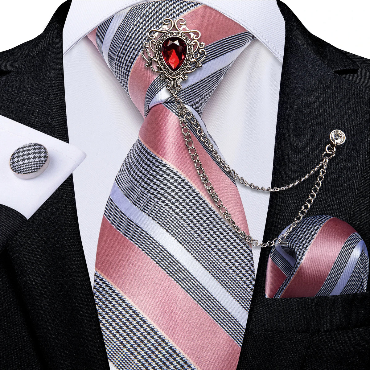 Coffret cravate homme, pochette et accessoires – CLEVI Paris