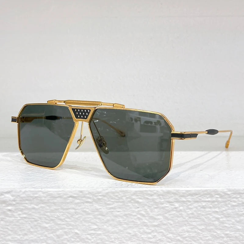 Lunettes de Soleil Ovales Alliage Punk Haute Rue Dégradé UV400 Unisexe – CLEVI Paris
