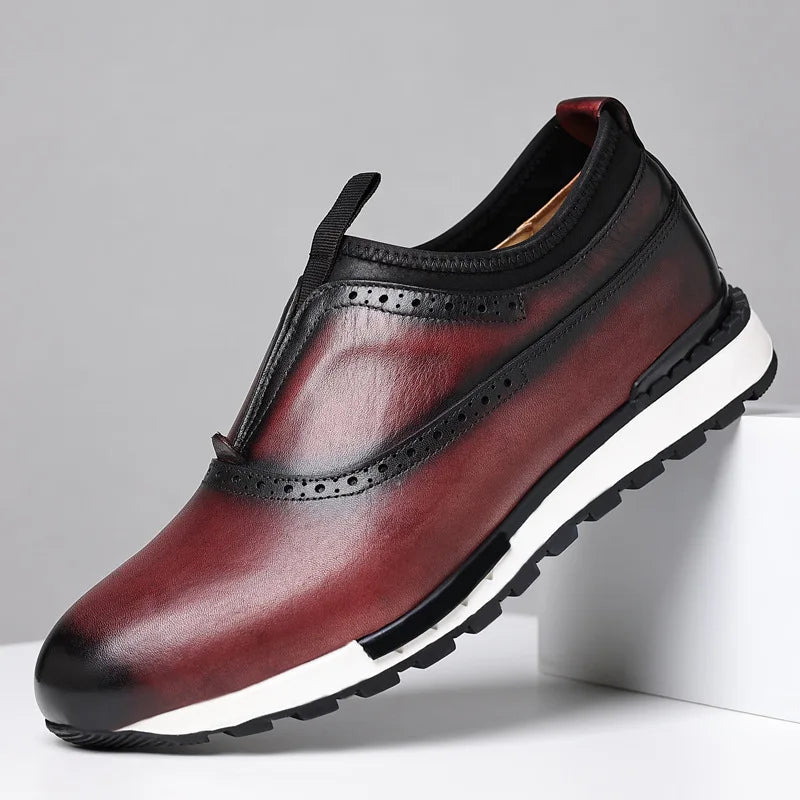 Chaussures homme en cuir à bout rond – CLEVI Paris