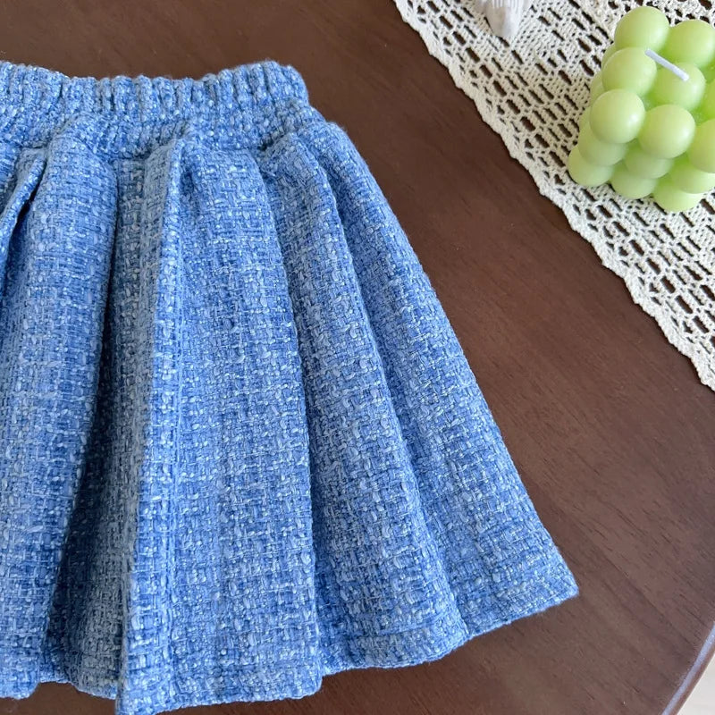Ensemble fille veste et jupe en coton – CLEVI Paris