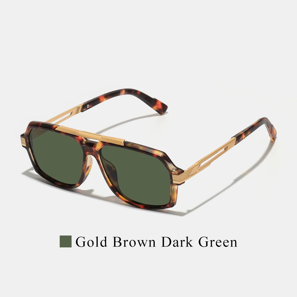 Lunettes de Soleil Aviateur Double Pont Polycarbonate Dégradé UV400 Unisexe – CLEVI Paris