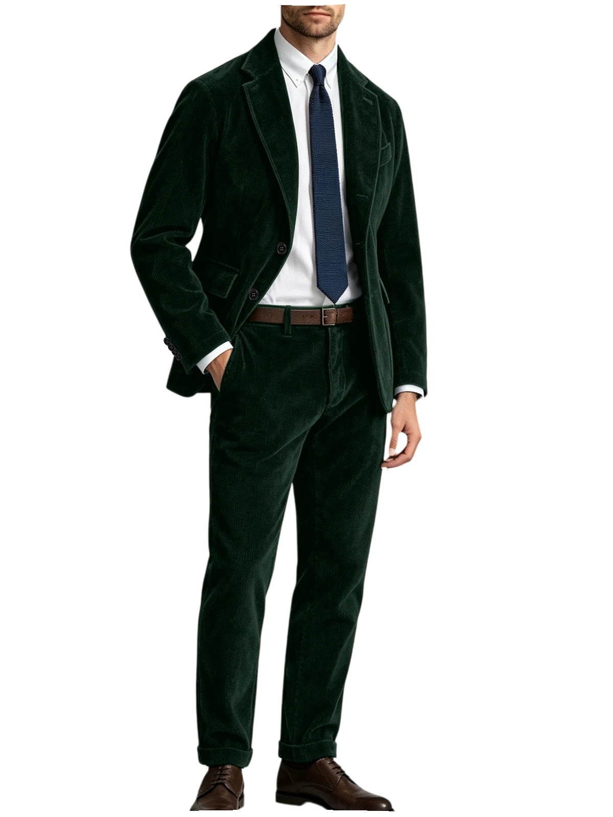 Costume homme 2 pièces en velours côtelé – CLEVI Paris