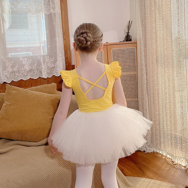 Robe tutu de danse fille à manches longues – CLEVI Paris