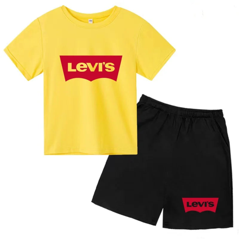 Ensemble enfant t-shirt et short imprimé – CLEVI Paris