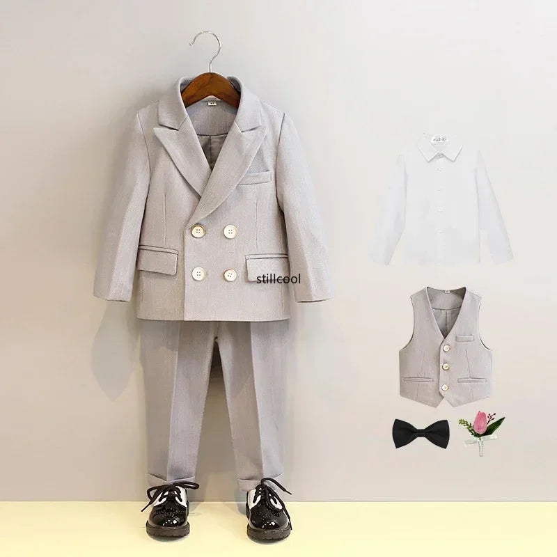 Costume garçon rayé de cérémonie – CLEVI Paris