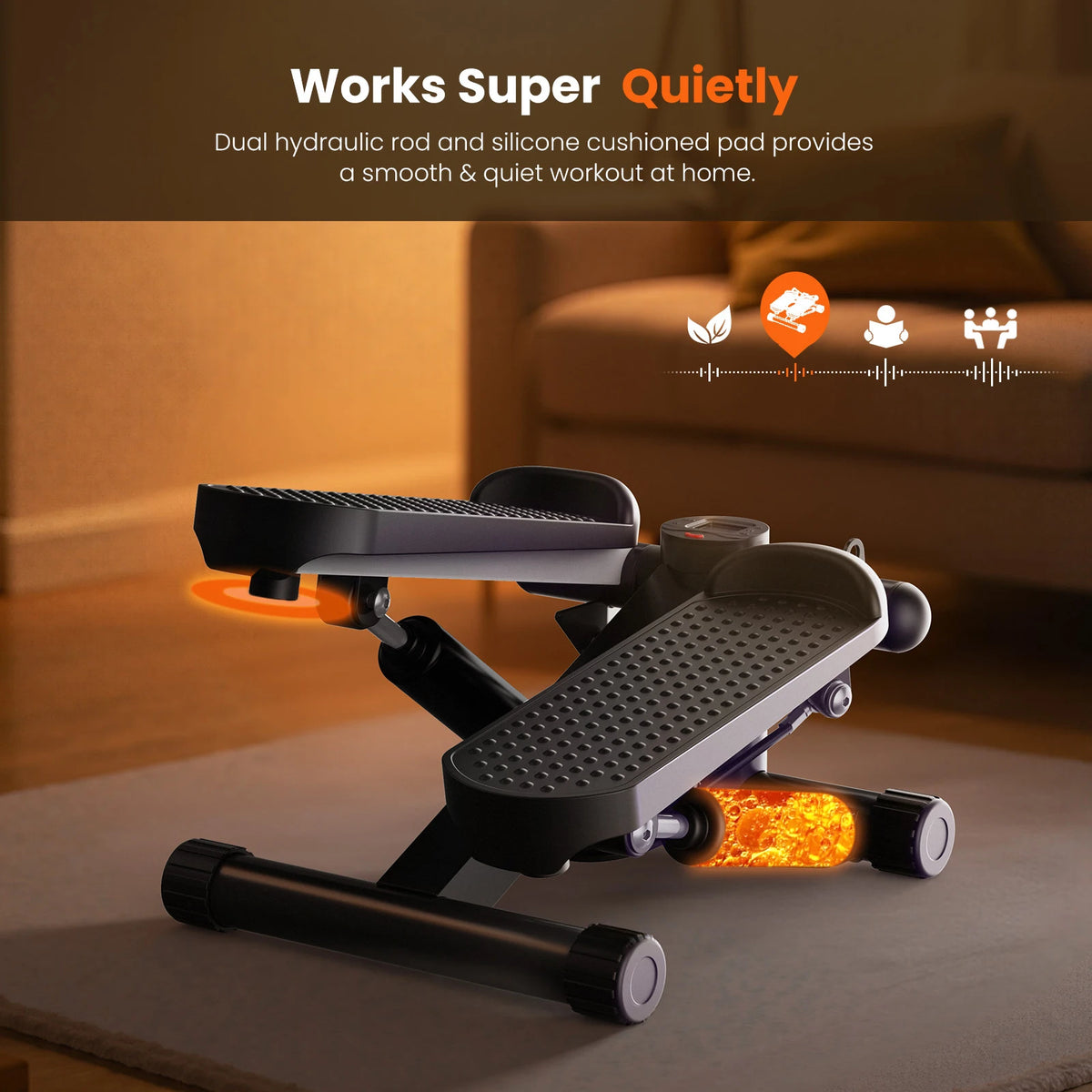 Mini stepper hydraulique avec bandes – CLEVI Paris