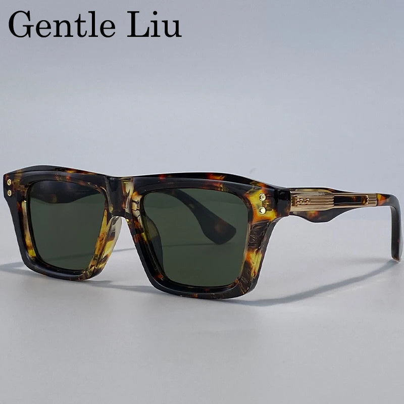 Lunettes de soleil homme carrées rétro – CLEVI Paris