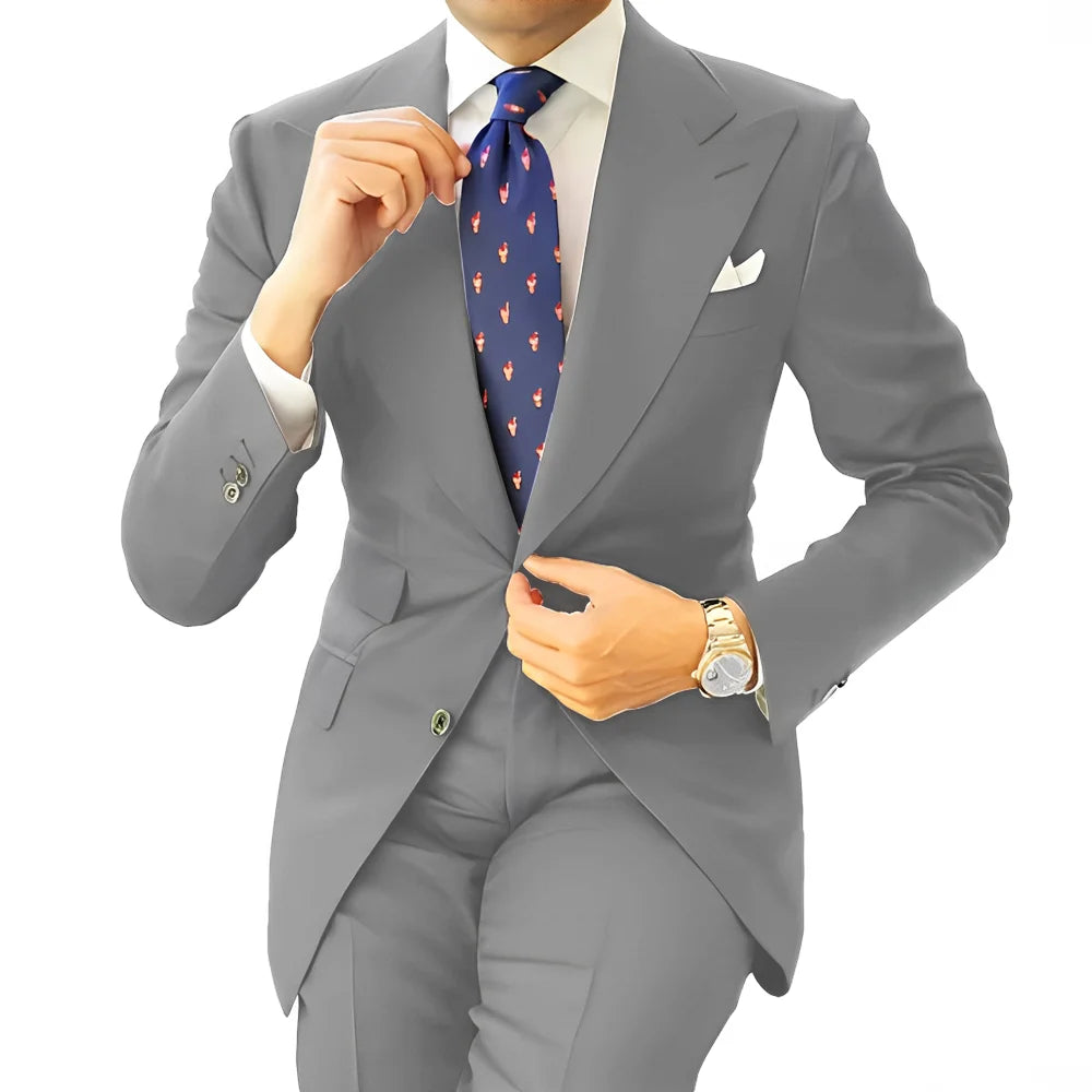 Costume homme formel, coupe droite – CLEVI Paris