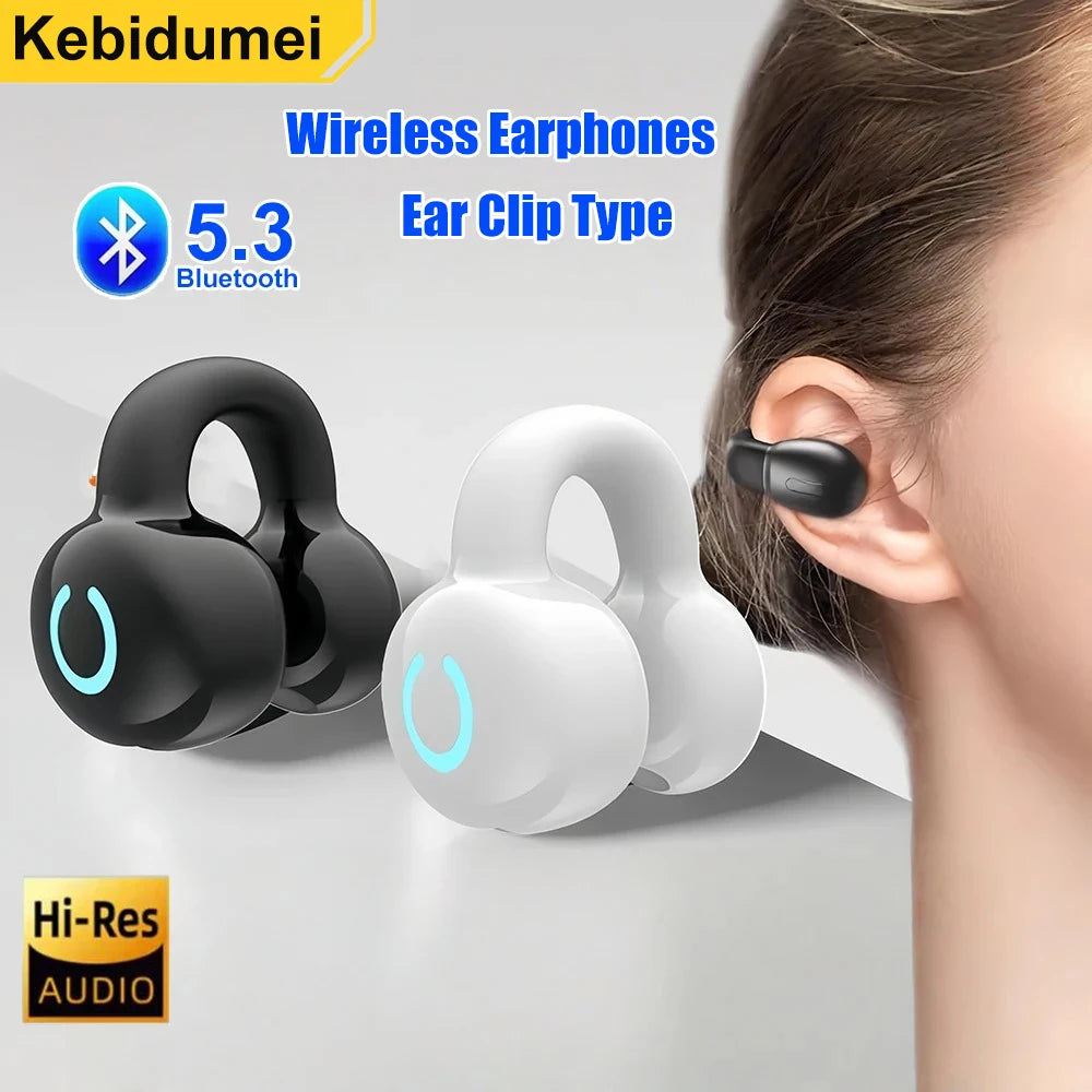 Écouteur Mono Conduction Osseuse Clip BT 5.3 IPX5 12h Sport – CLEVI Paris