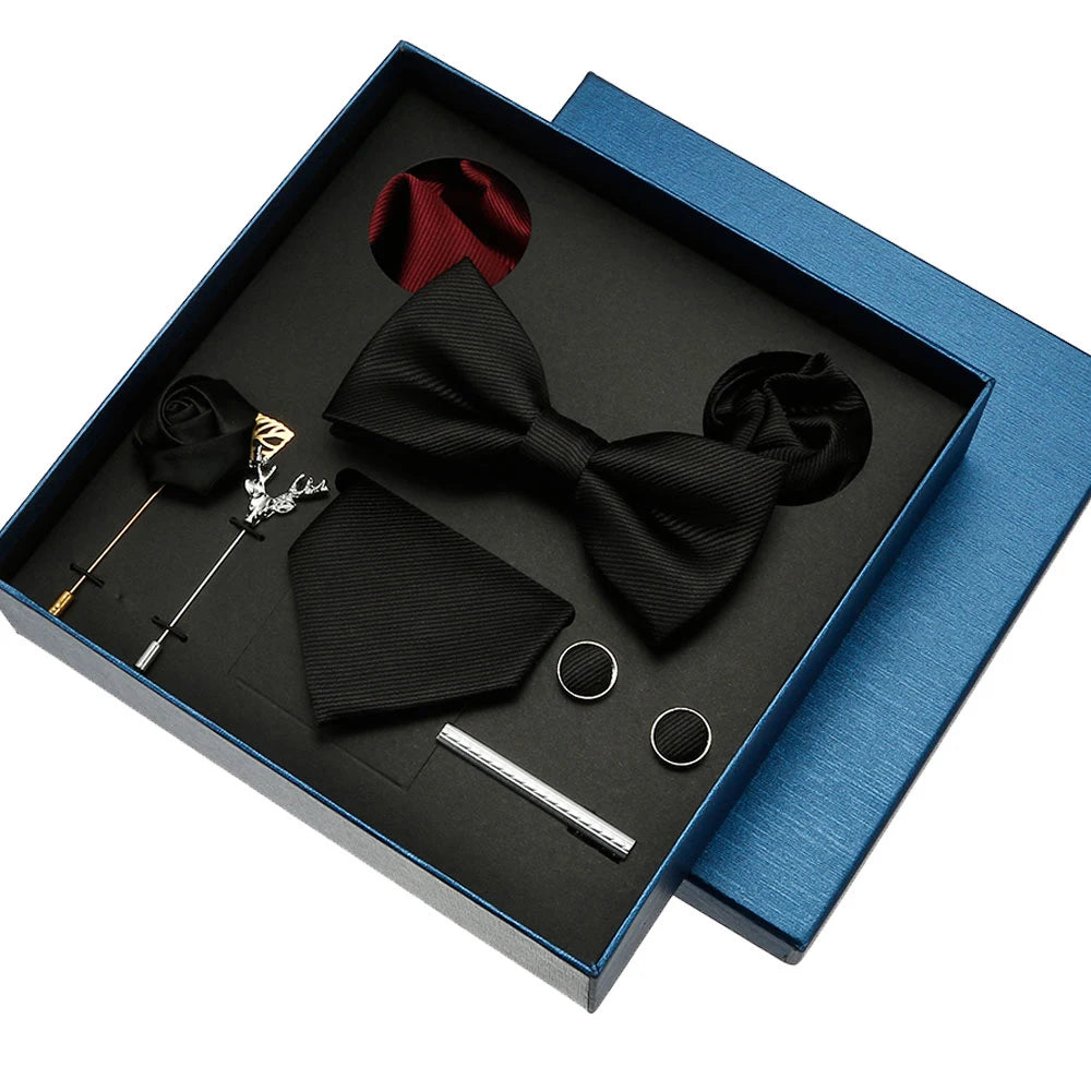 Coffret homme 8 pièces, cravate et accessoires – CLEVI Paris