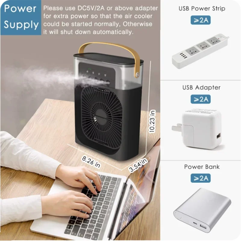 Mini ventilateur de table 3 vitesses – CLEVI Paris
