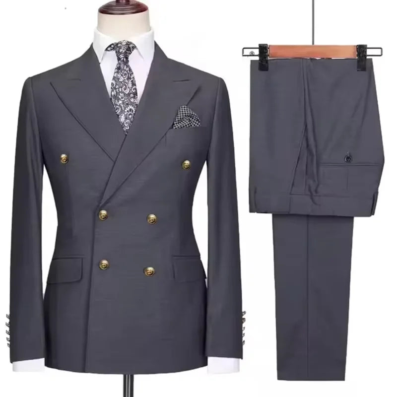 Costume homme 2 pièces, double boutonnage – CLEVI Paris