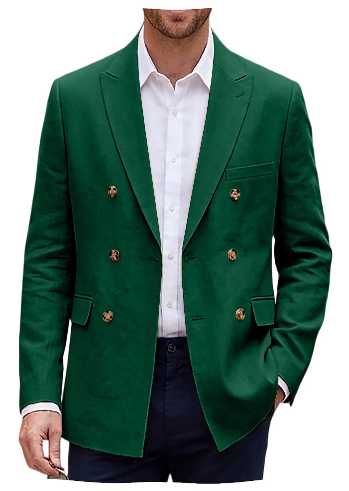 Blazer lin homme coupe slim – CLEVI Paris