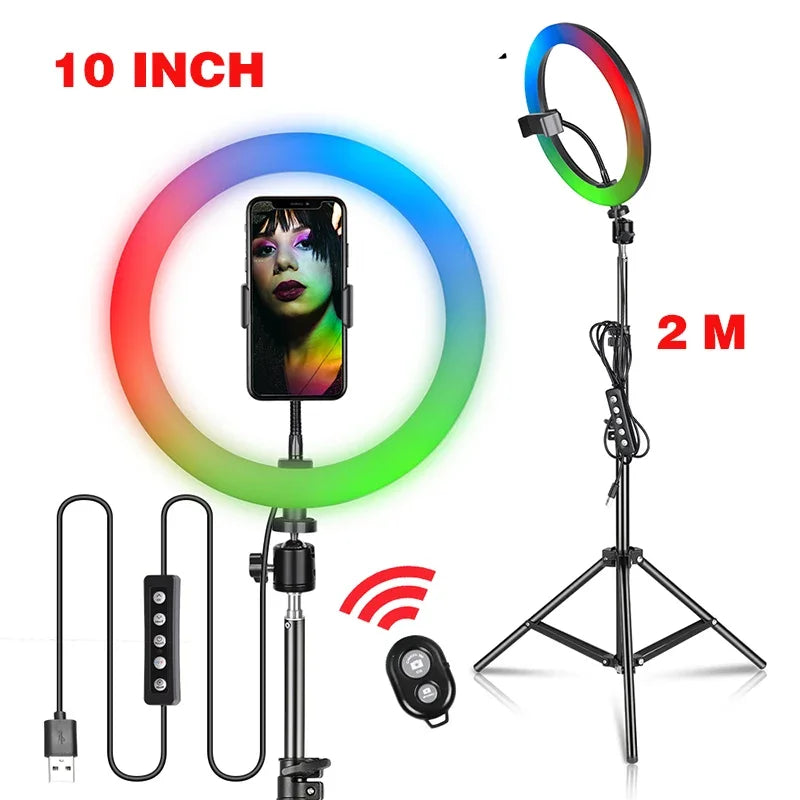 Anneau LED RGB SH 10, 12 ou 14 pouces – CLEVI Paris