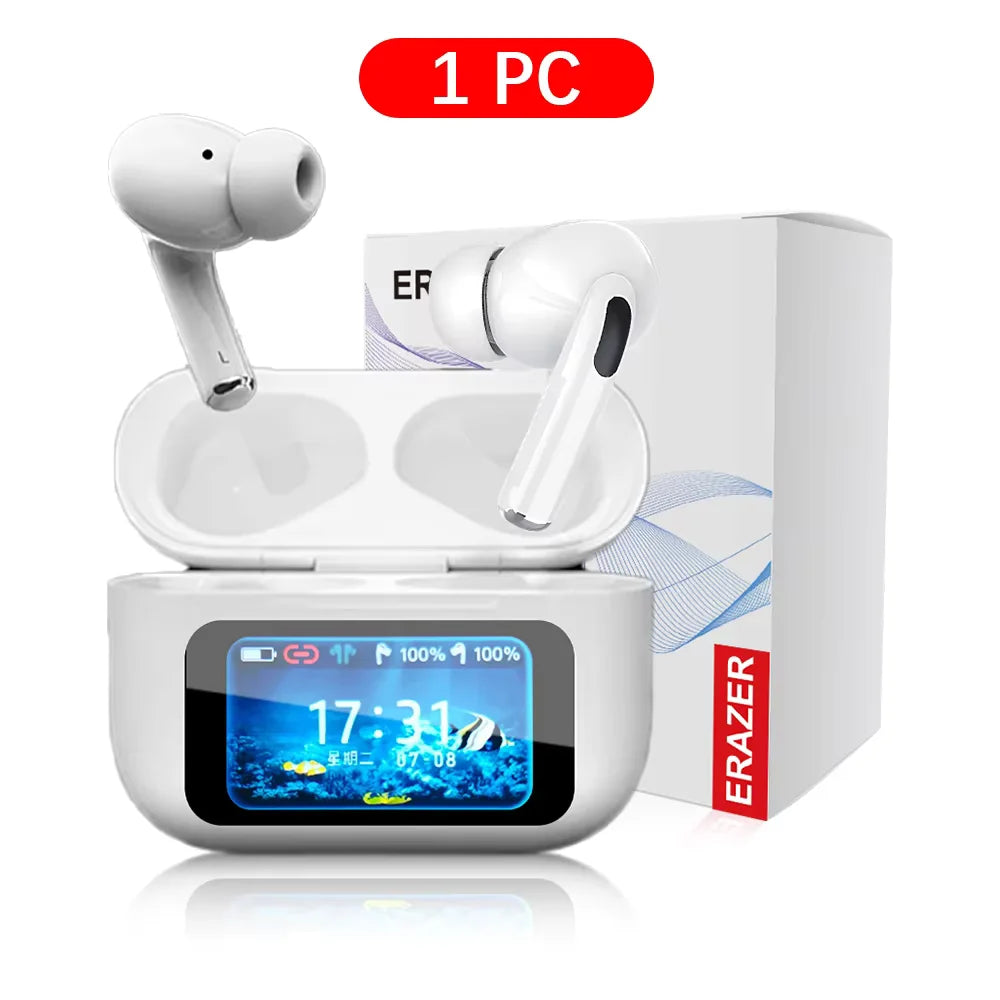 Écouteurs TWS ERAZER ANC Écran LCD Bluetooth 5.0 – CLEVI Paris