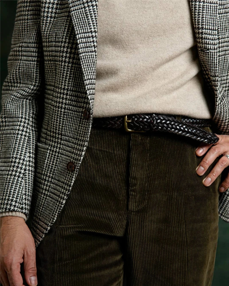 Blazer homme pied-de-poule, coupe ajustée – CLEVI Paris