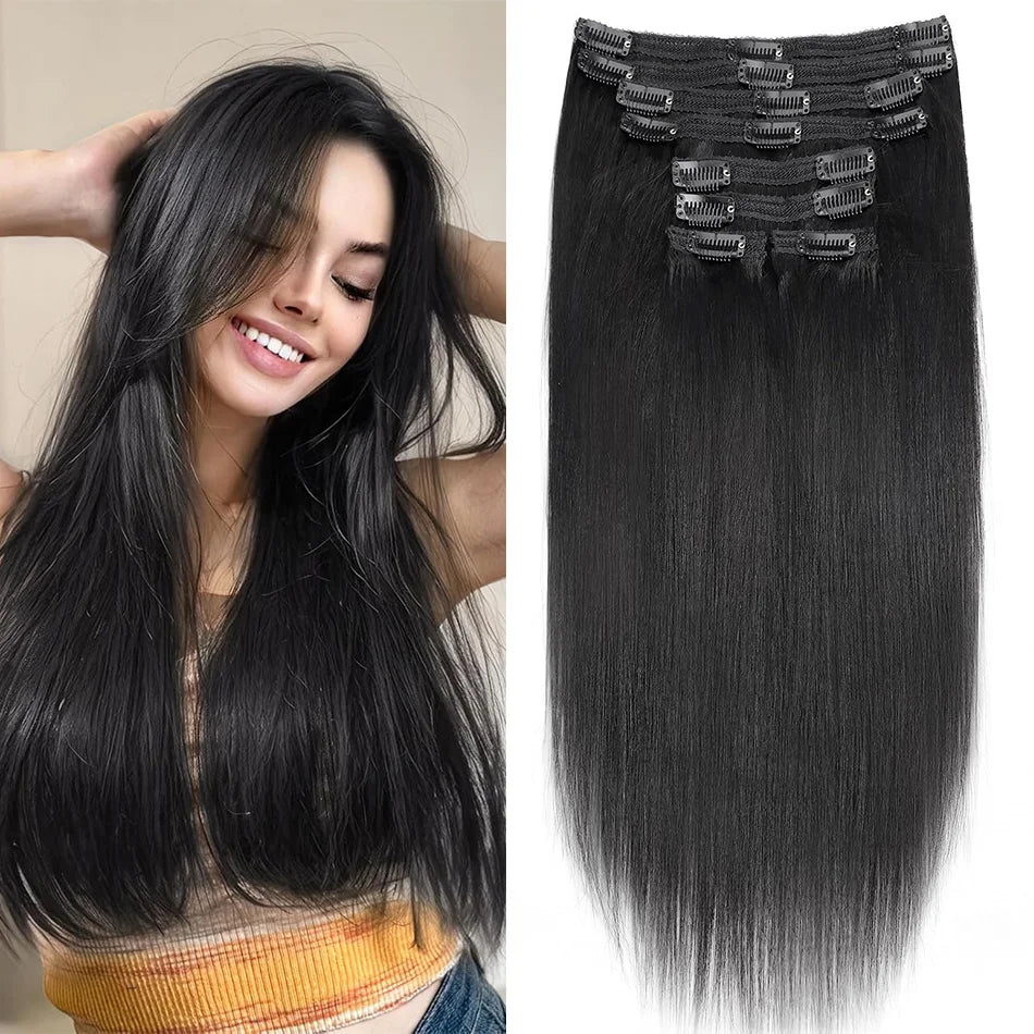 Extensions Clip-In Remy Hair 100% Naturel – CLEVI Paris
