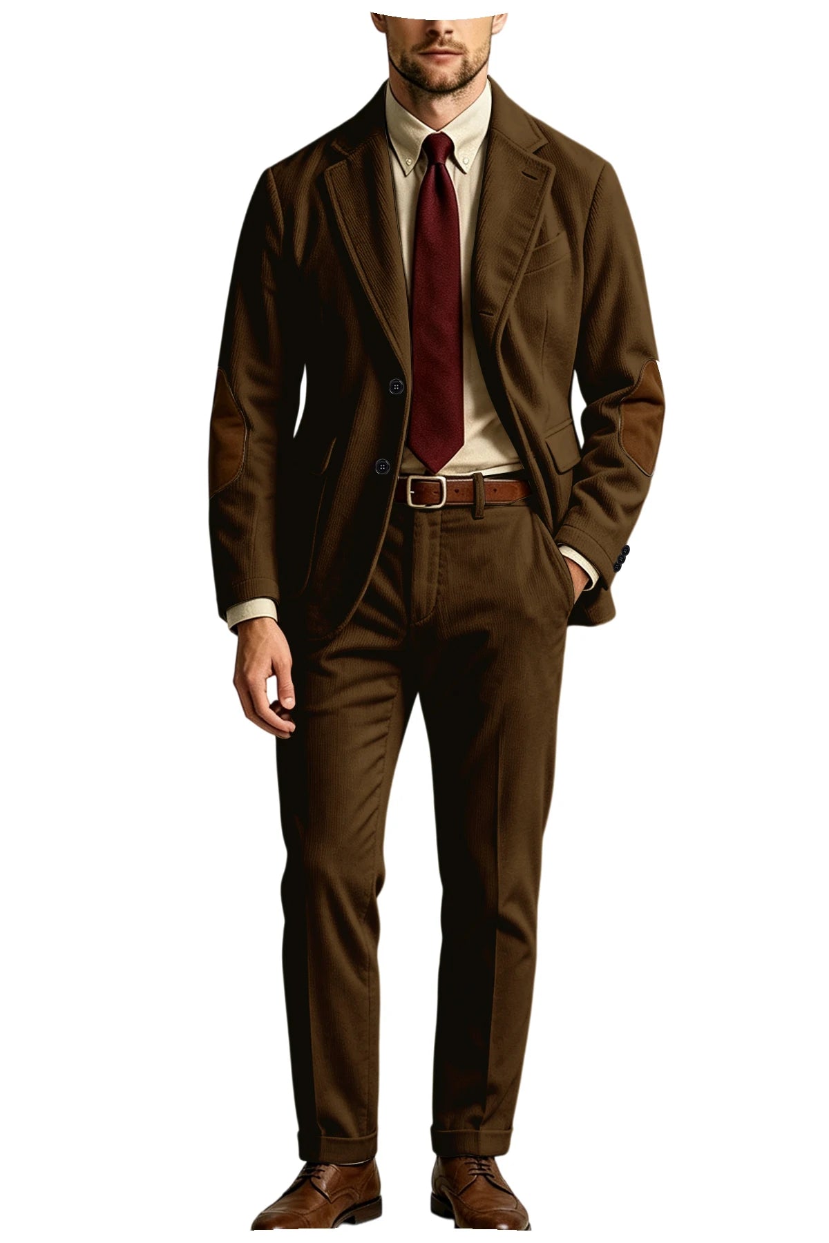 Costume homme 2 pièces en velours côtelé – CLEVI Paris