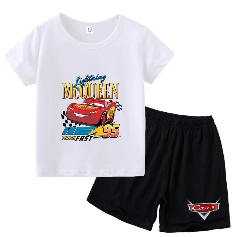 Ensemble enfant Cars T-shirt et short – CLEVI Paris