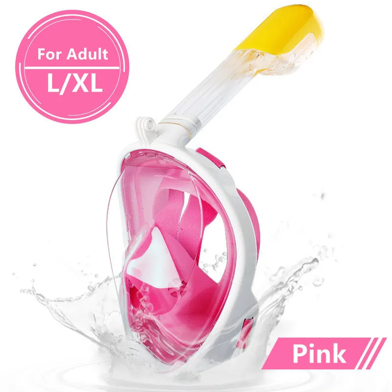 Masque de Plongée Plein Visage Anti-Buée – Snorkeling Adulte & Enfant