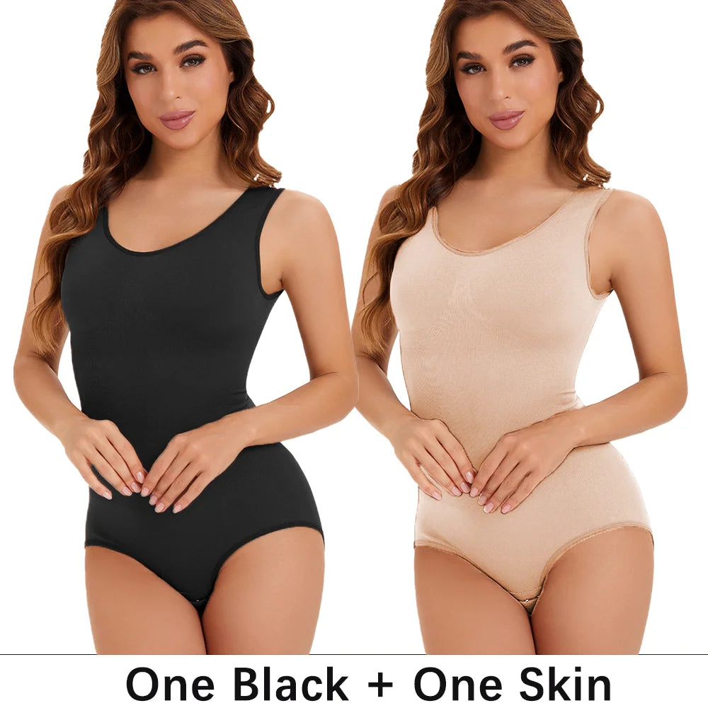 Lot 2 Pcs Gaine Gainante Femme Bodysuit Sculptant Corset Contrôle Ventre Culotte Amincissante Sans Armature S-XXL – CLEVI Paris
