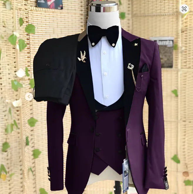 Costume homme 3 pièces à revers – CLEVI Paris