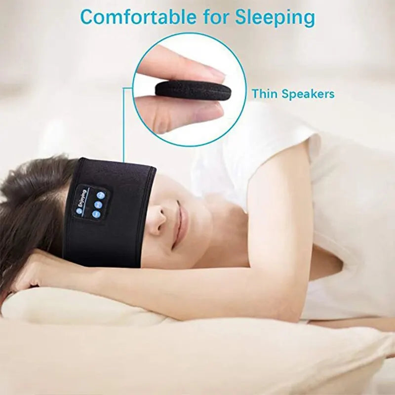 Bandeau Audio Bluetooth 5.0 avec Masque de Sommeil — ANC, Élastique, Sport & Nuit | CLEVI Paris