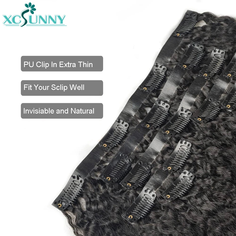 Extensions Clip-In Kinky Straight Remy – CLEVI Paris