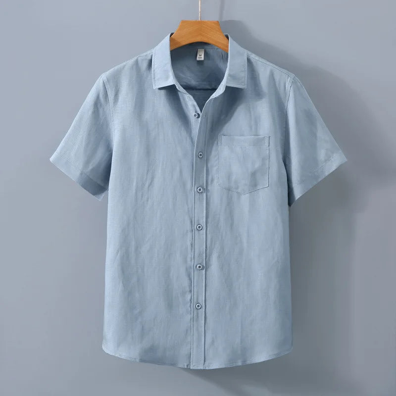 Ensemble homme chemise lin et lyocell – CLEVI Paris