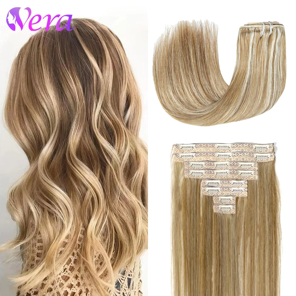 Extensions Clips Remy Droites #8 Blond – CLEVI Paris