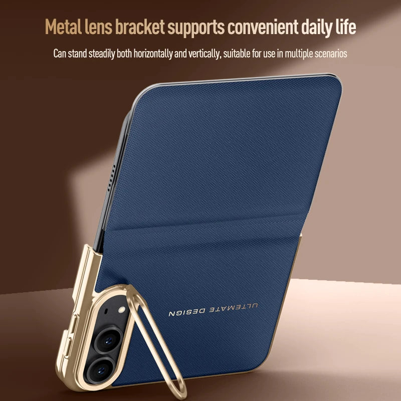 Étui iPhone Duo en simili cuir avec support – CLEVI Paris