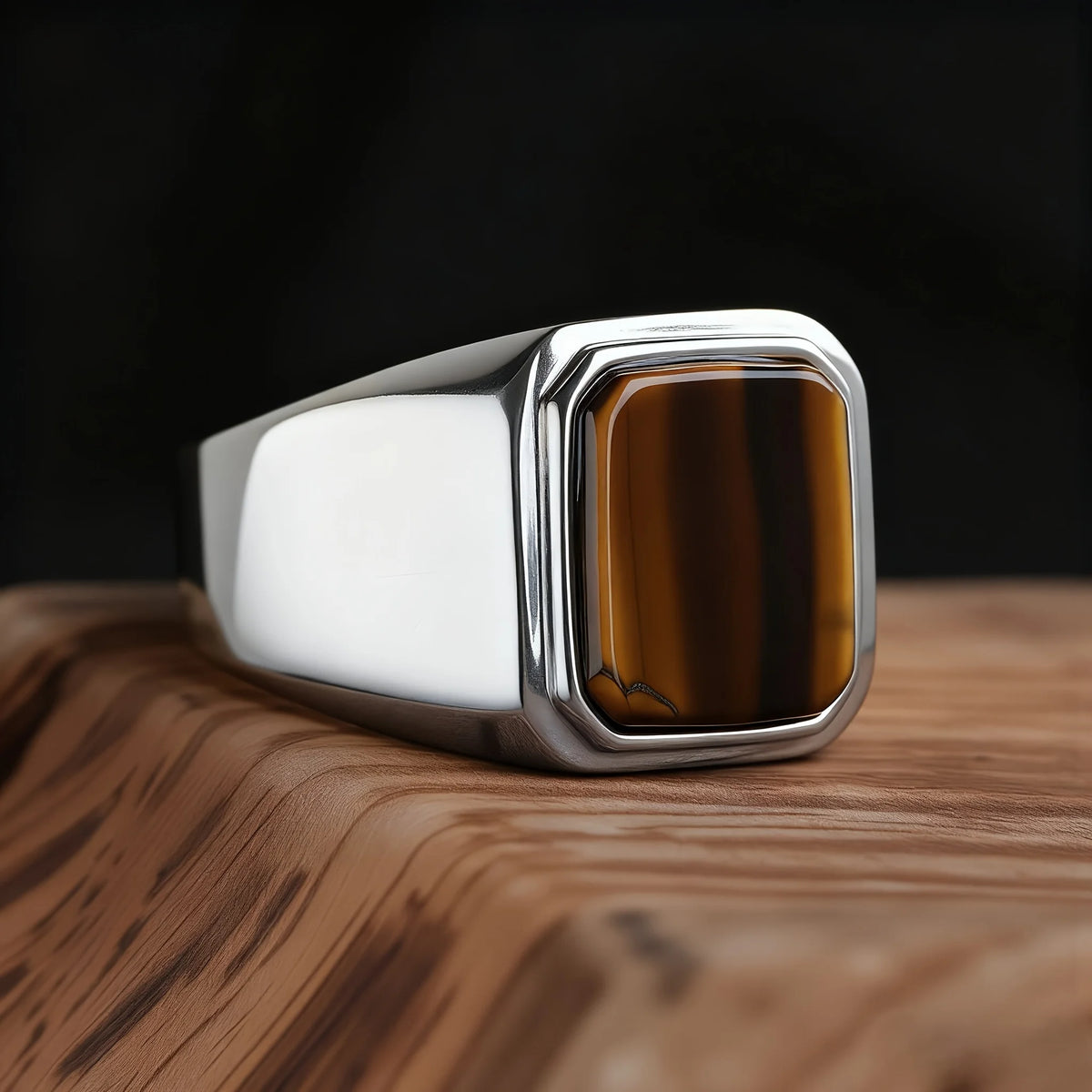 Bague onyx en acier 316L, styles variés – CLEVI Paris