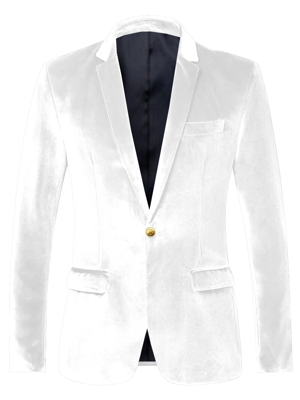 Blazer velours homme à bouton doré – CLEVI Paris