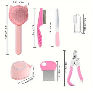 Kit de toilettage pour chat avec brosses – CLEVI Paris