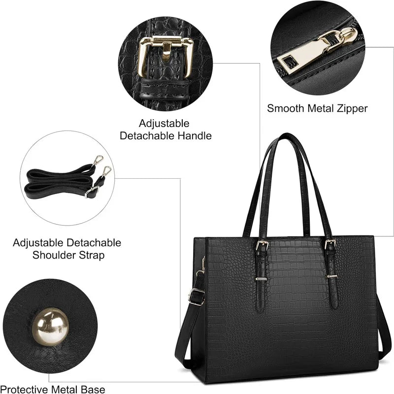 Sac Épaule Femme Simili Cuir Multi-Zips Motif Animal Noir – CLEVI Paris
