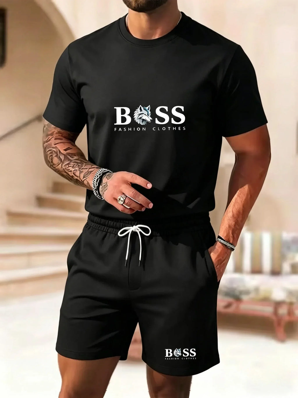 Ensemble homme d’été t-shirt et short – CLEVI Paris