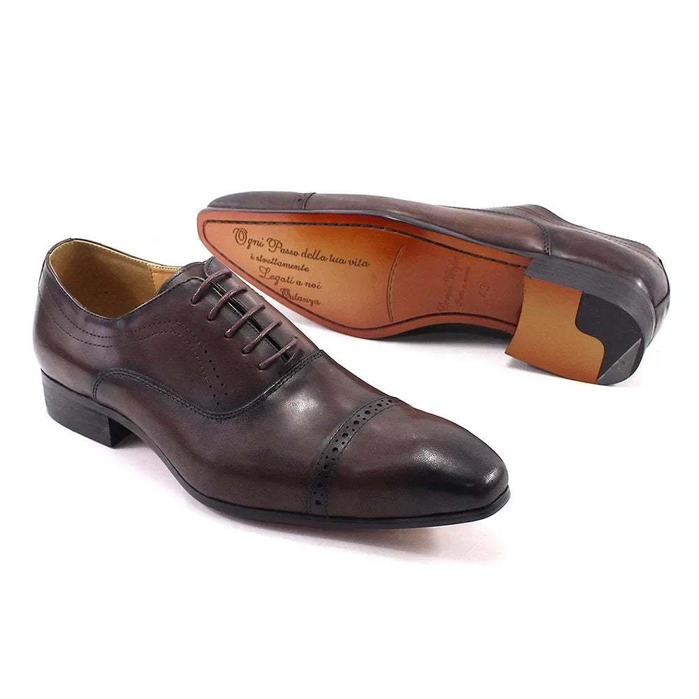 Chaussures Oxford en cuir à lacets – CLEVI Paris